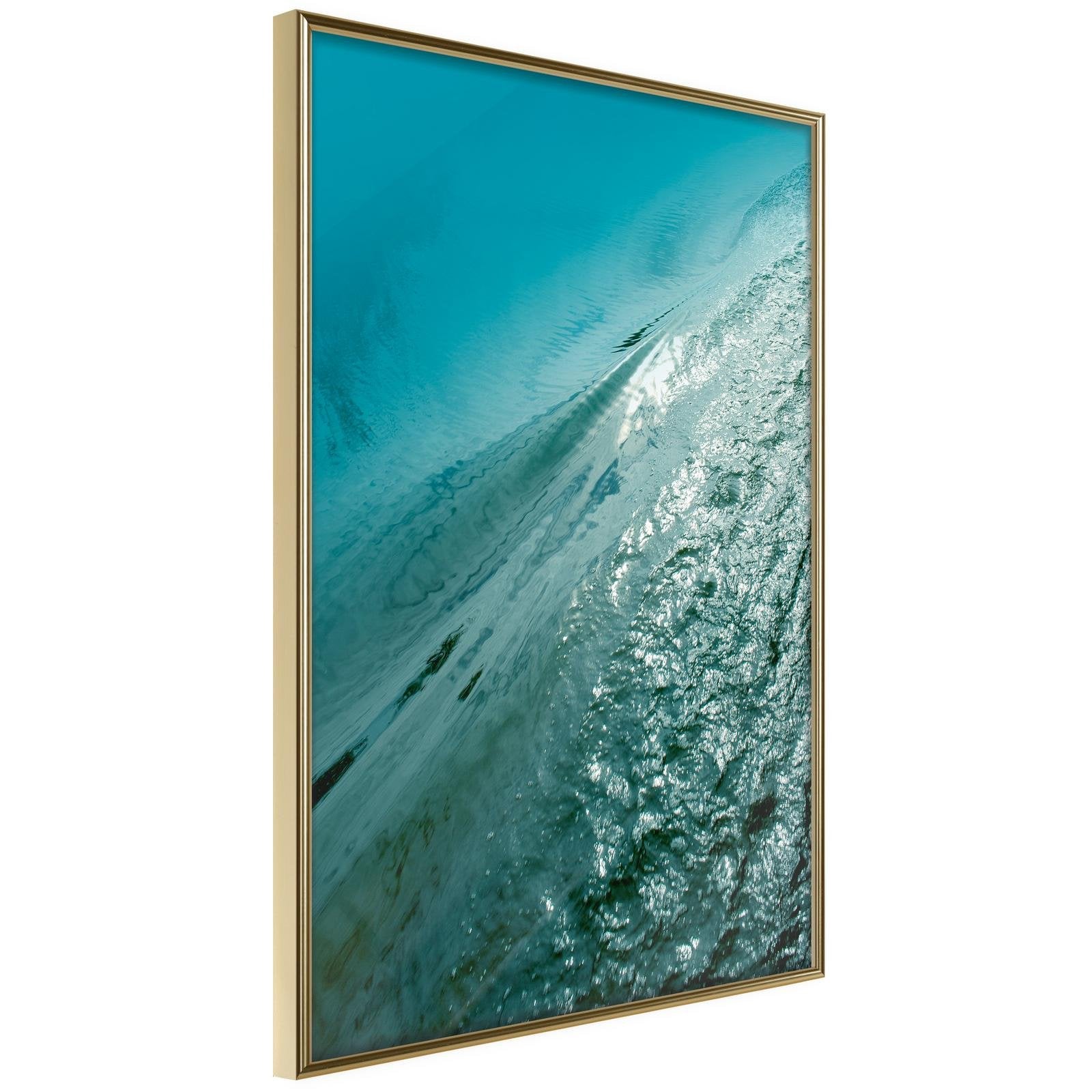 Läs mer om Inramad Poster / Tavla - Depth of the Ocean - 40x60 Guldram