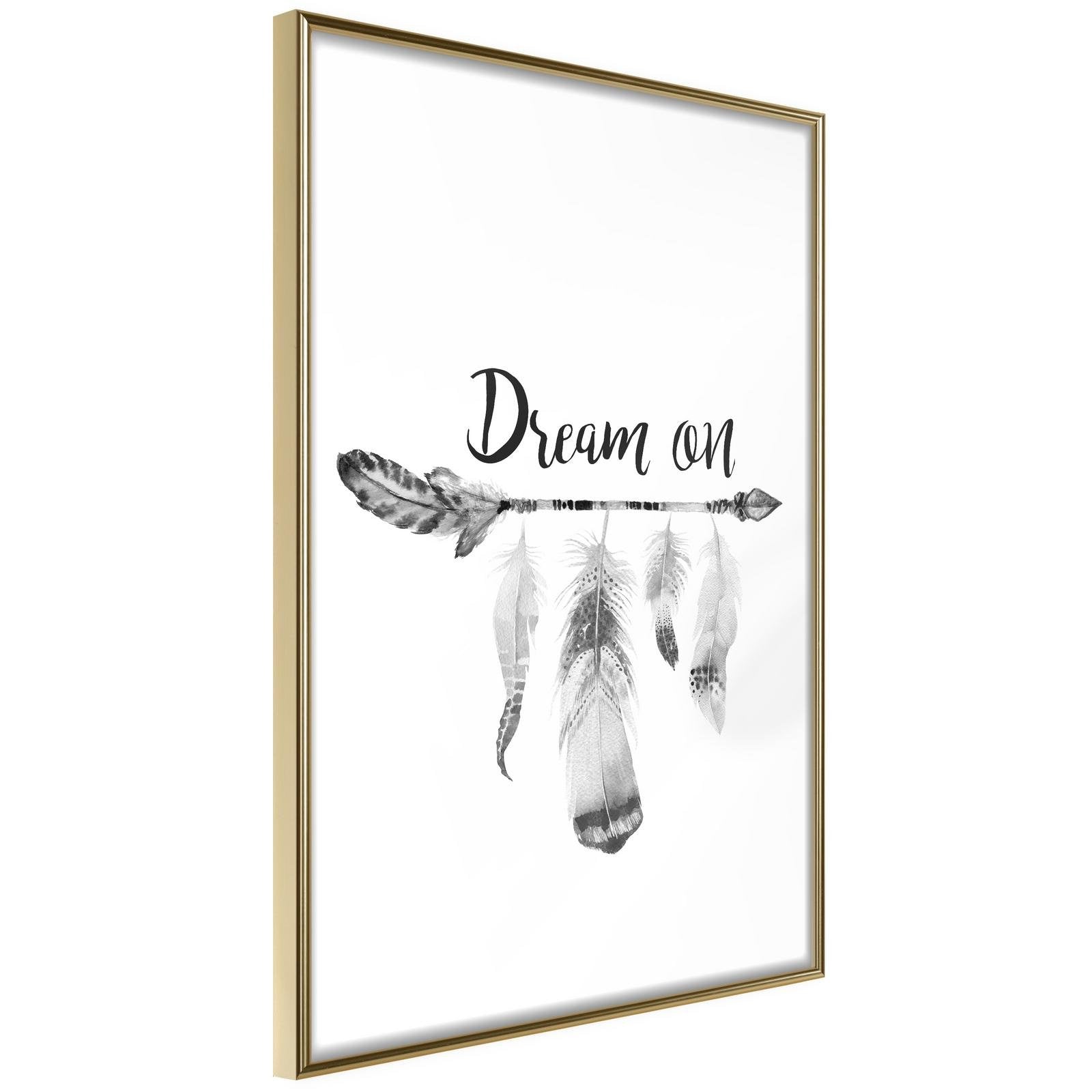 Läs mer om Inramad Poster / Tavla - Dreamer - 20x30 Guldram