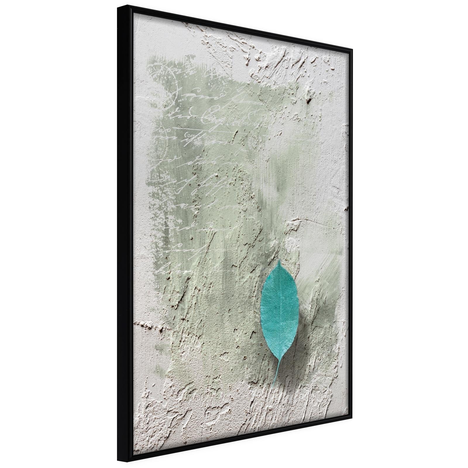 Läs mer om Inramad Poster / Tavla - Floating Leaf I - 40x60 Svart ram