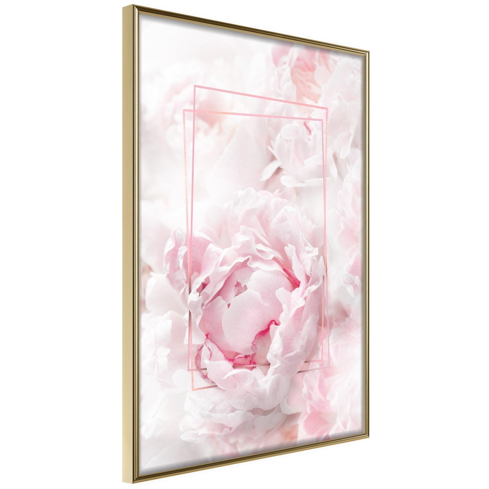 Läs mer om Inramad Poster / Tavla - Floral Dreams - 40x60 Guldram