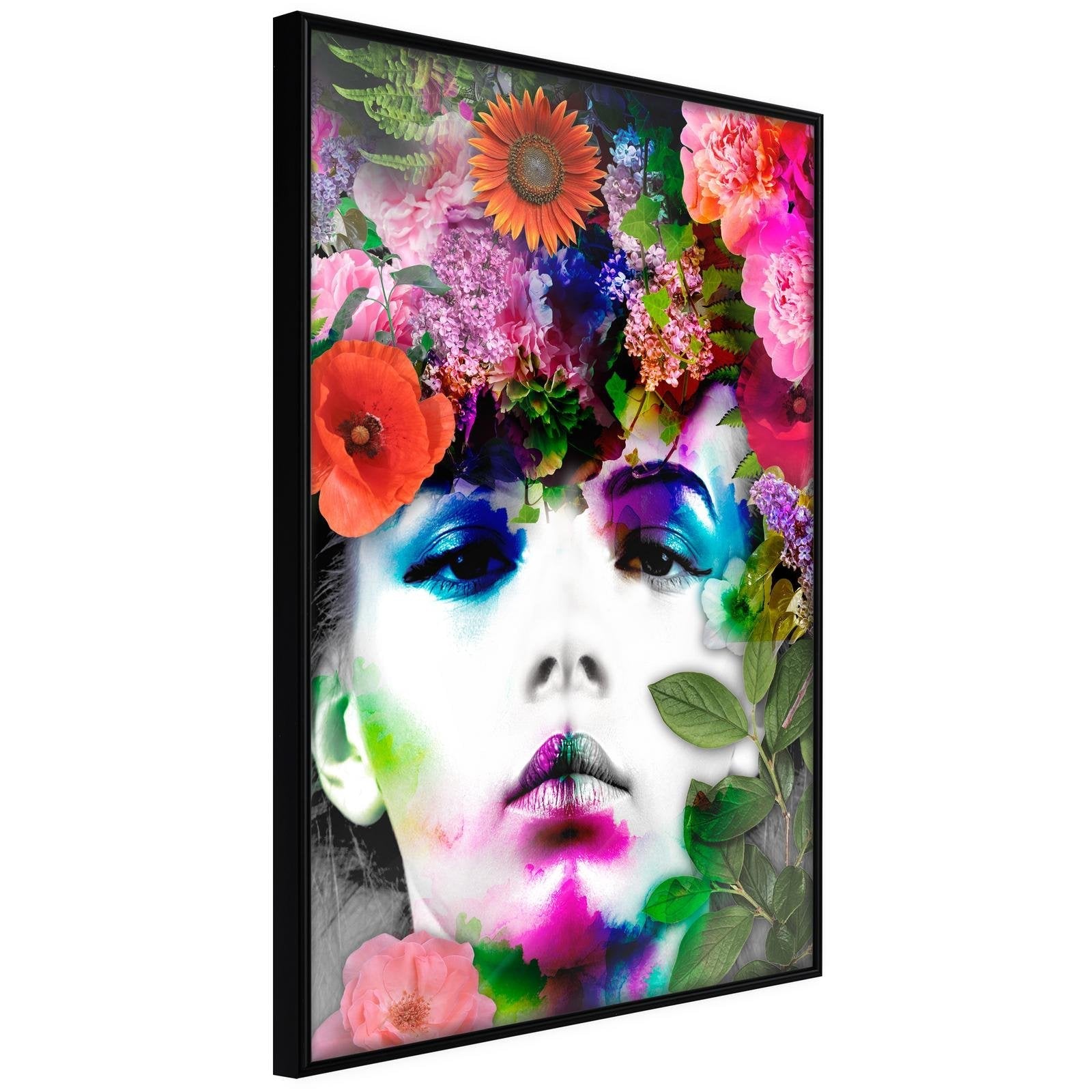 Läs mer om Inramad Poster / Tavla - Flower Coronet - 40x60 Svart ram