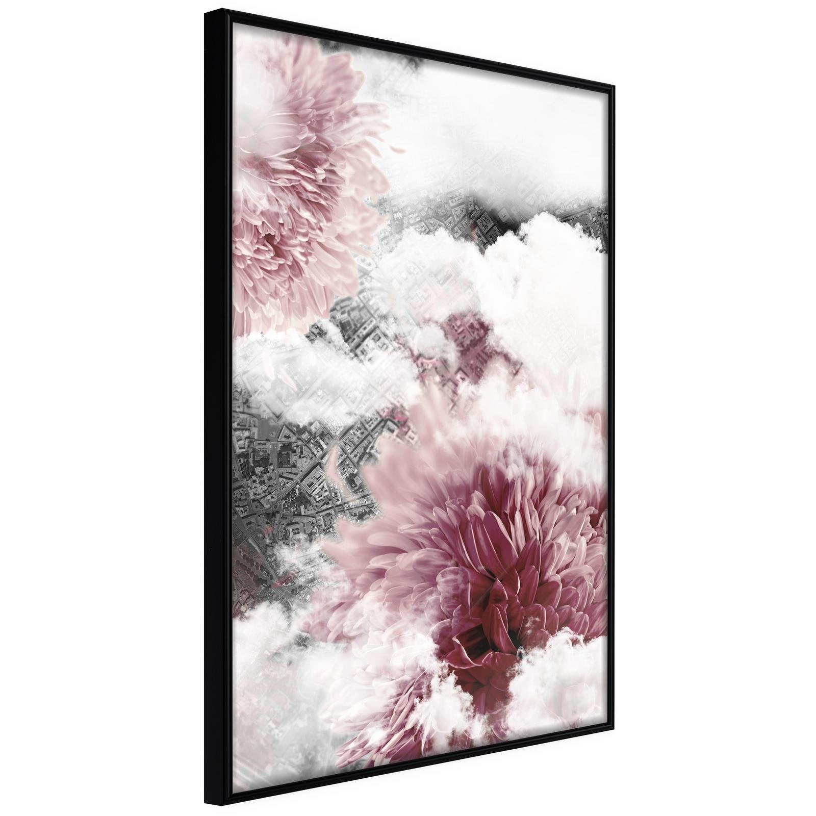 Läs mer om Inramad Poster / Tavla - Flowers in the Sky - 30x45 Svart ram