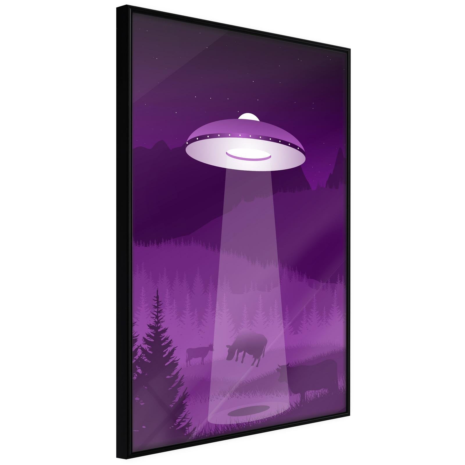 Inramad Poster / Tavla - Flying Saucer - 40x60 Svart ram