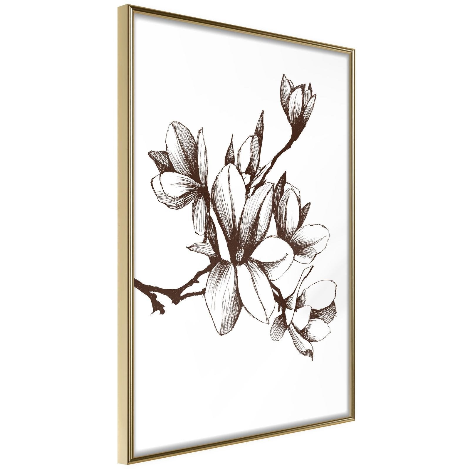 Läs mer om Inramad Poster / Tavla - Fragrant Decoration - 30x45 Guldram