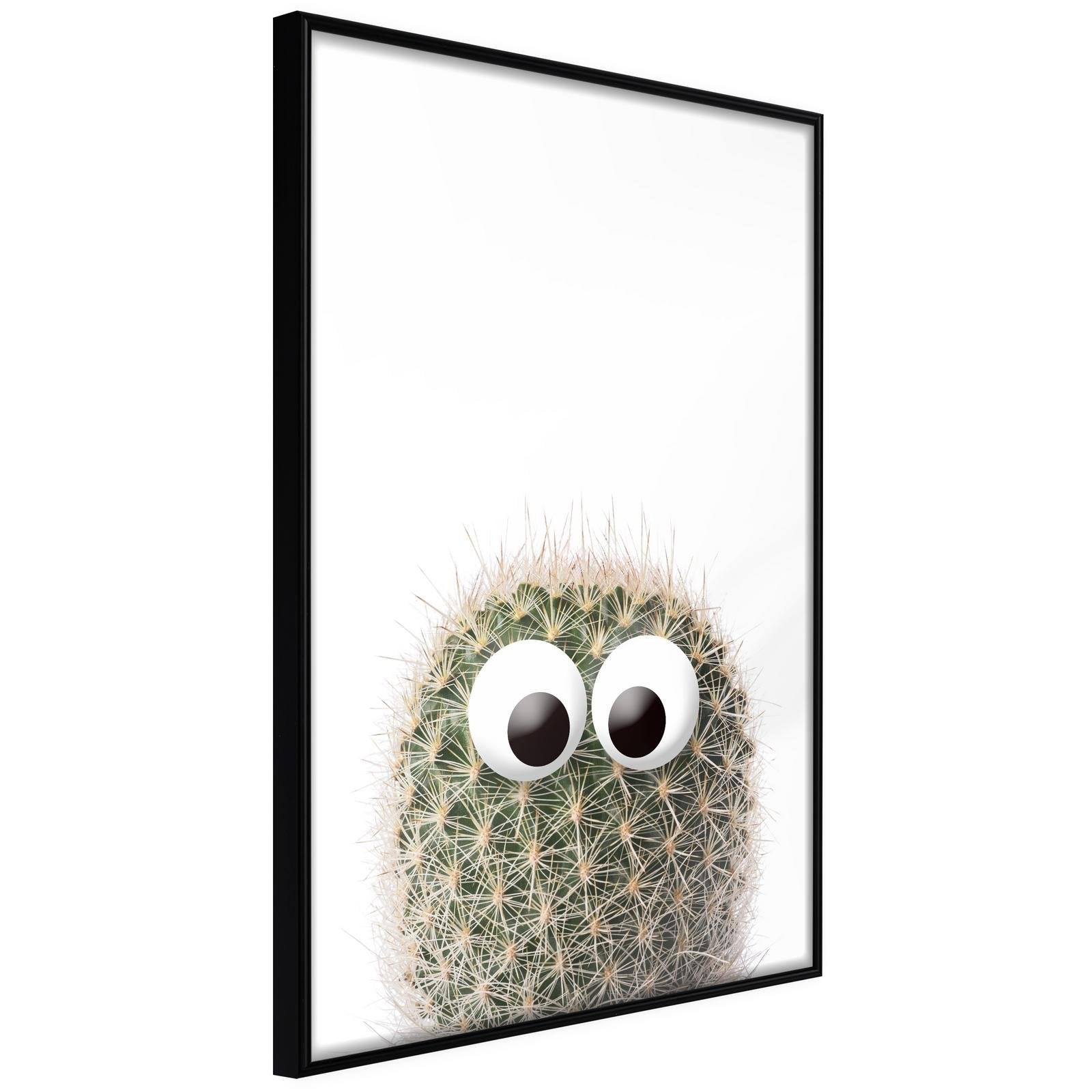 Inramad Poster / Tavla - Funny Cactus II - 40x60 Svart ram