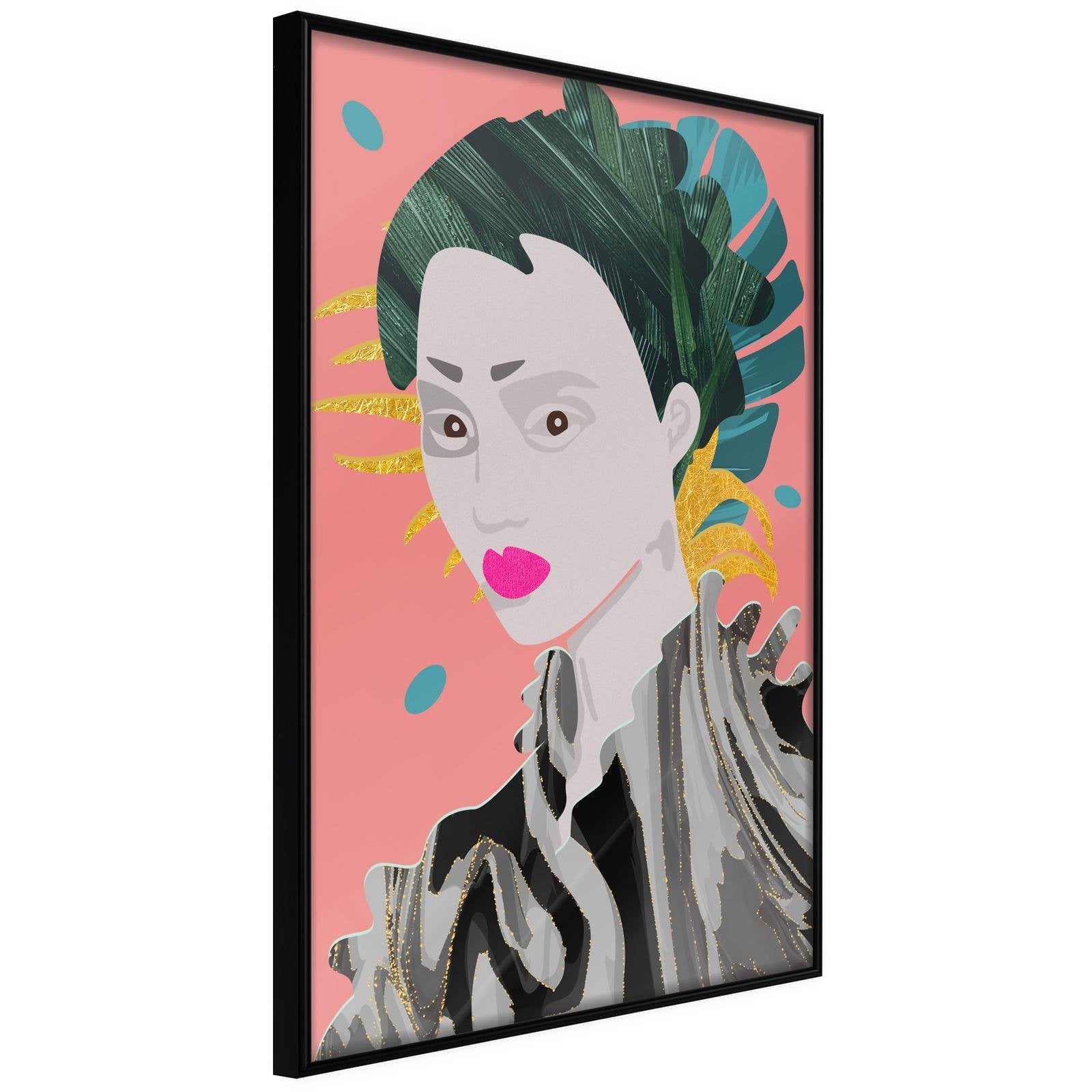 Läs mer om Inramad Poster / Tavla - Geisha - 20x30 Svart ram