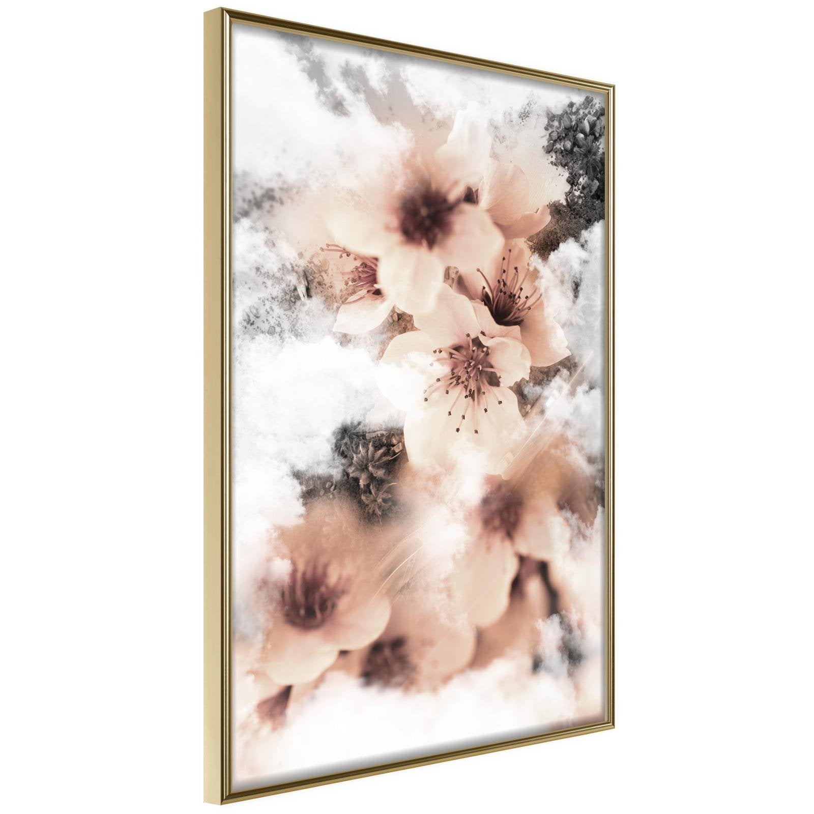 Läs mer om Inramad Poster / Tavla - Heavenly Flowers - 20x30 Guldram