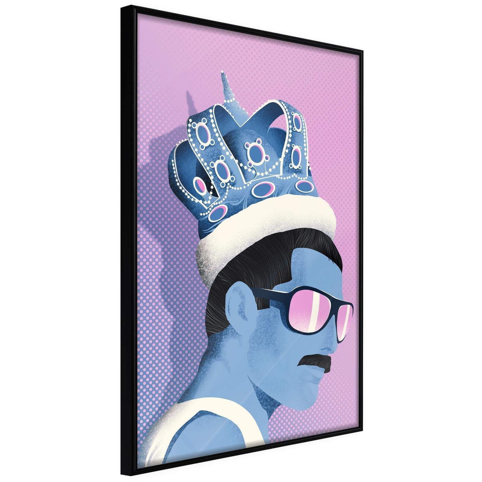 Läs mer om Inramad Poster / Tavla - King of Music - 20x30 Svart ram