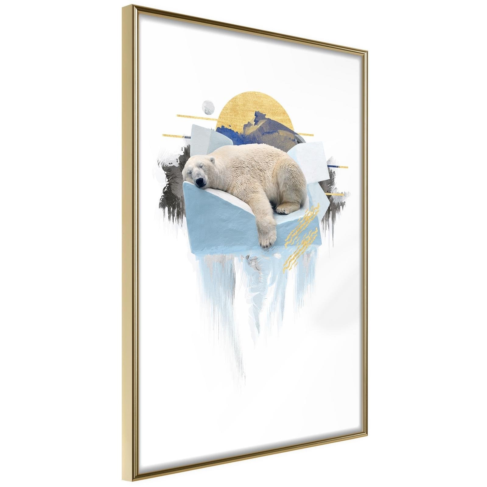 Läs mer om Inramad Poster / Tavla - King of the Arctic - 20x30 Guldram