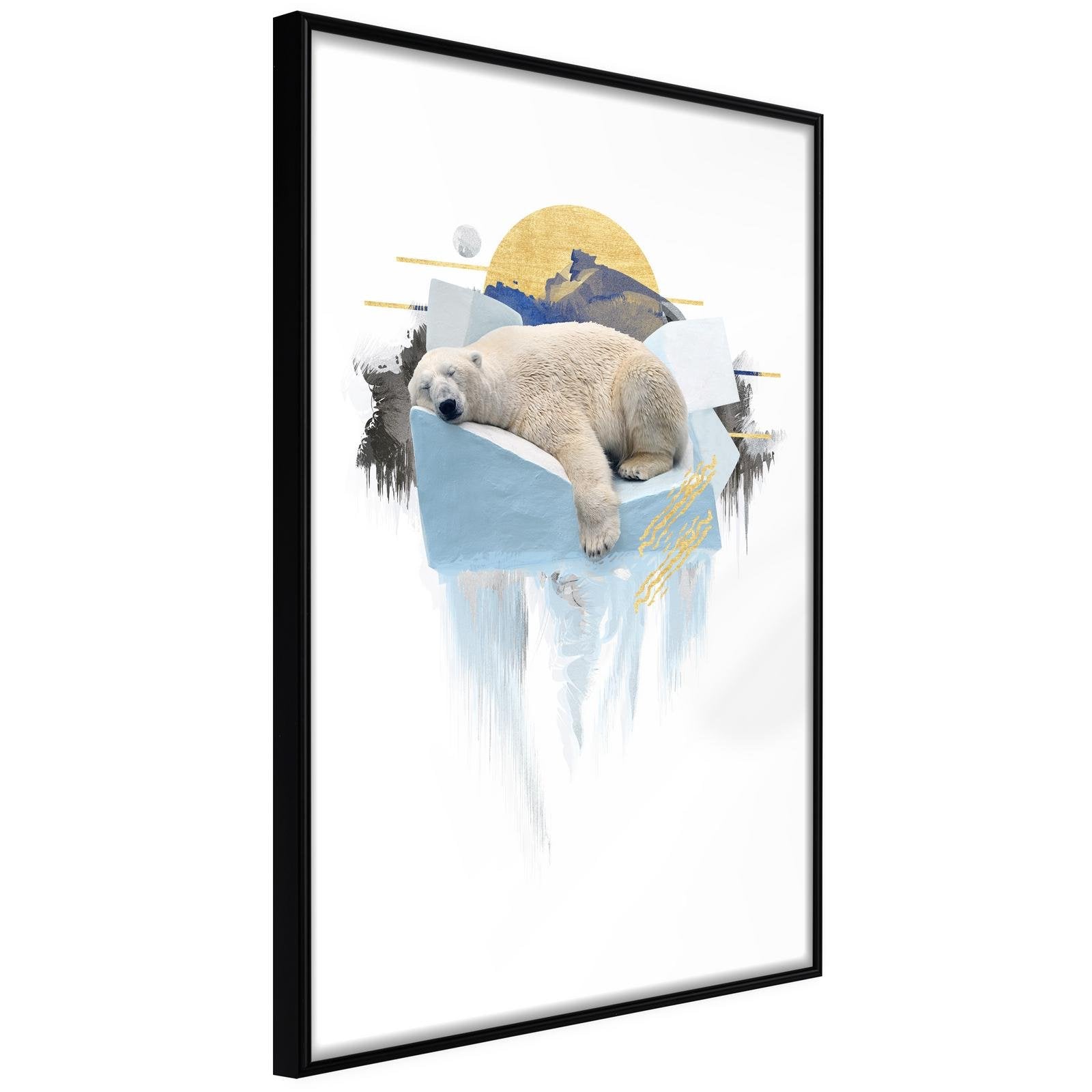 Läs mer om Inramad Poster / Tavla - King of the Arctic - 30x45 Svart ram