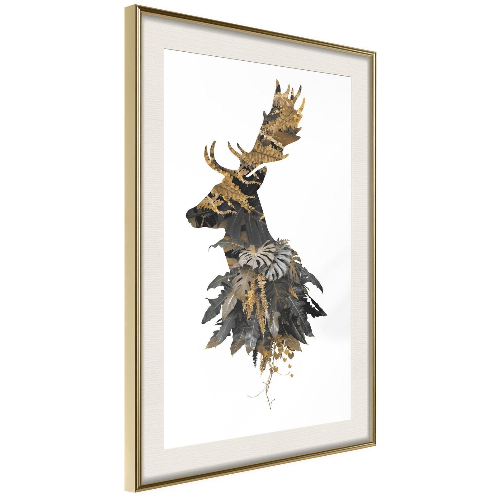 Inramad Poster / Tavla - King of the Forest - 20x30 Svart ram