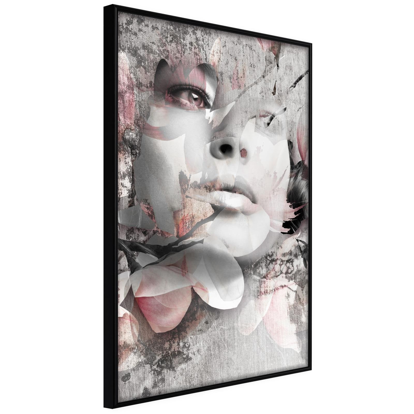 Läs mer om Inramad Poster / Tavla - Lady in the Flowers - 40x60 Svart ram