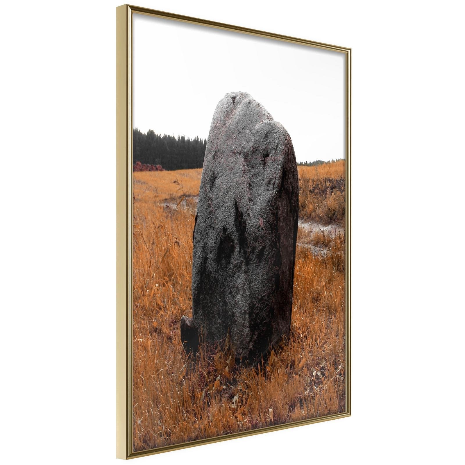 Läs mer om Inramad Poster / Tavla - Meeting Stone - 20x30 Guldram