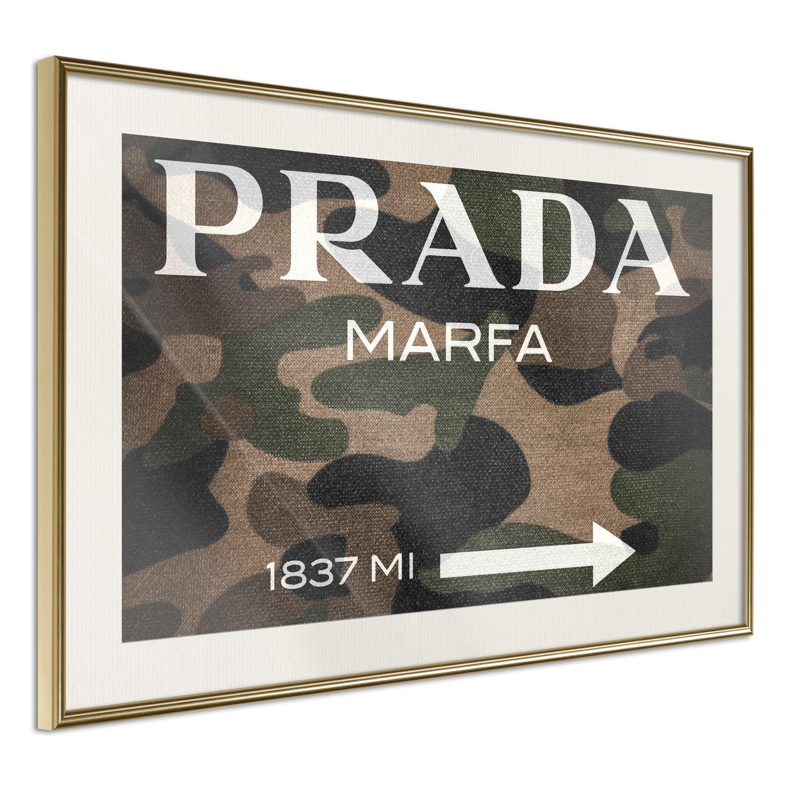 Inramad Poster / Tavla - Prada