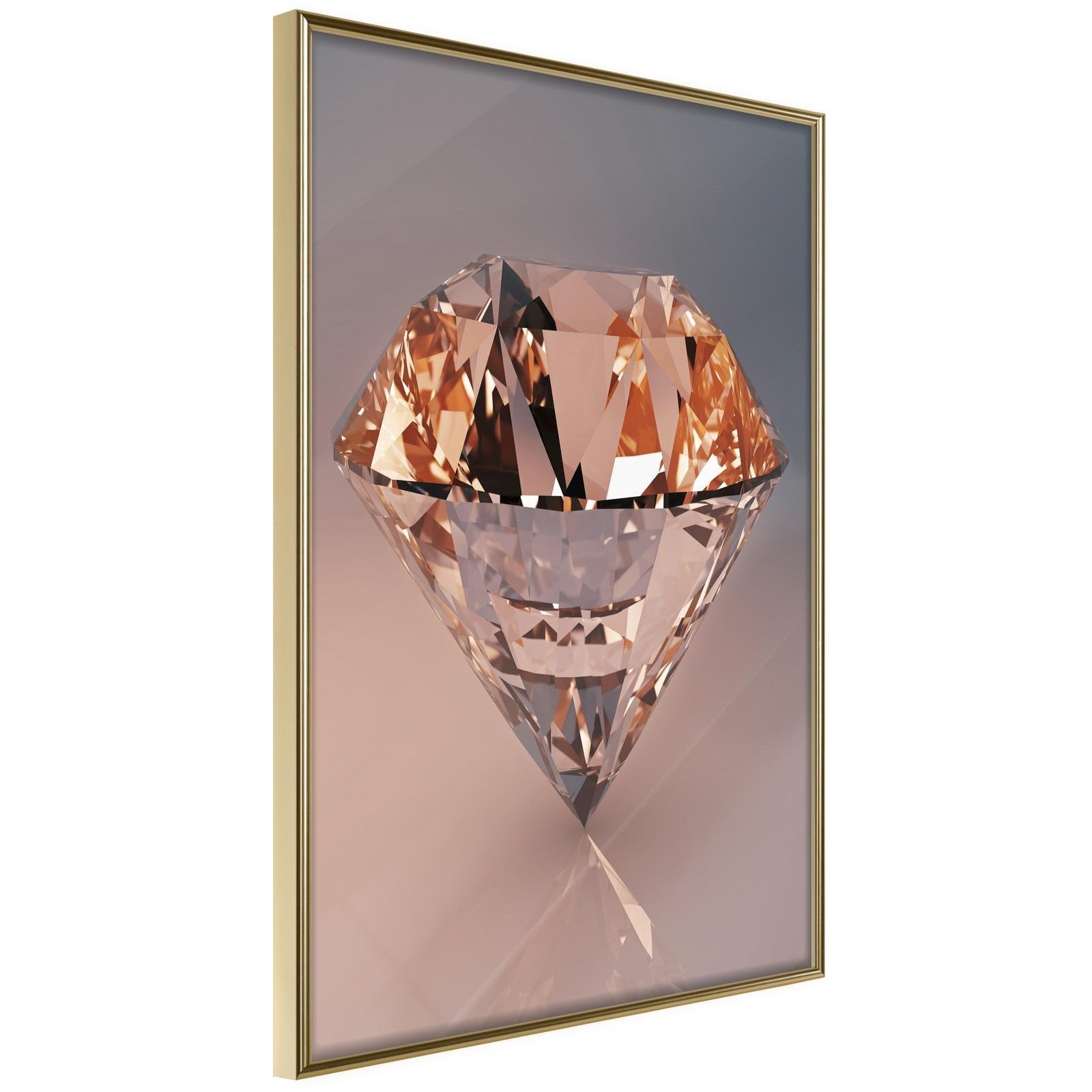 Inramad Poster / Tavla - Shiny Gem - 30x45 Guldram