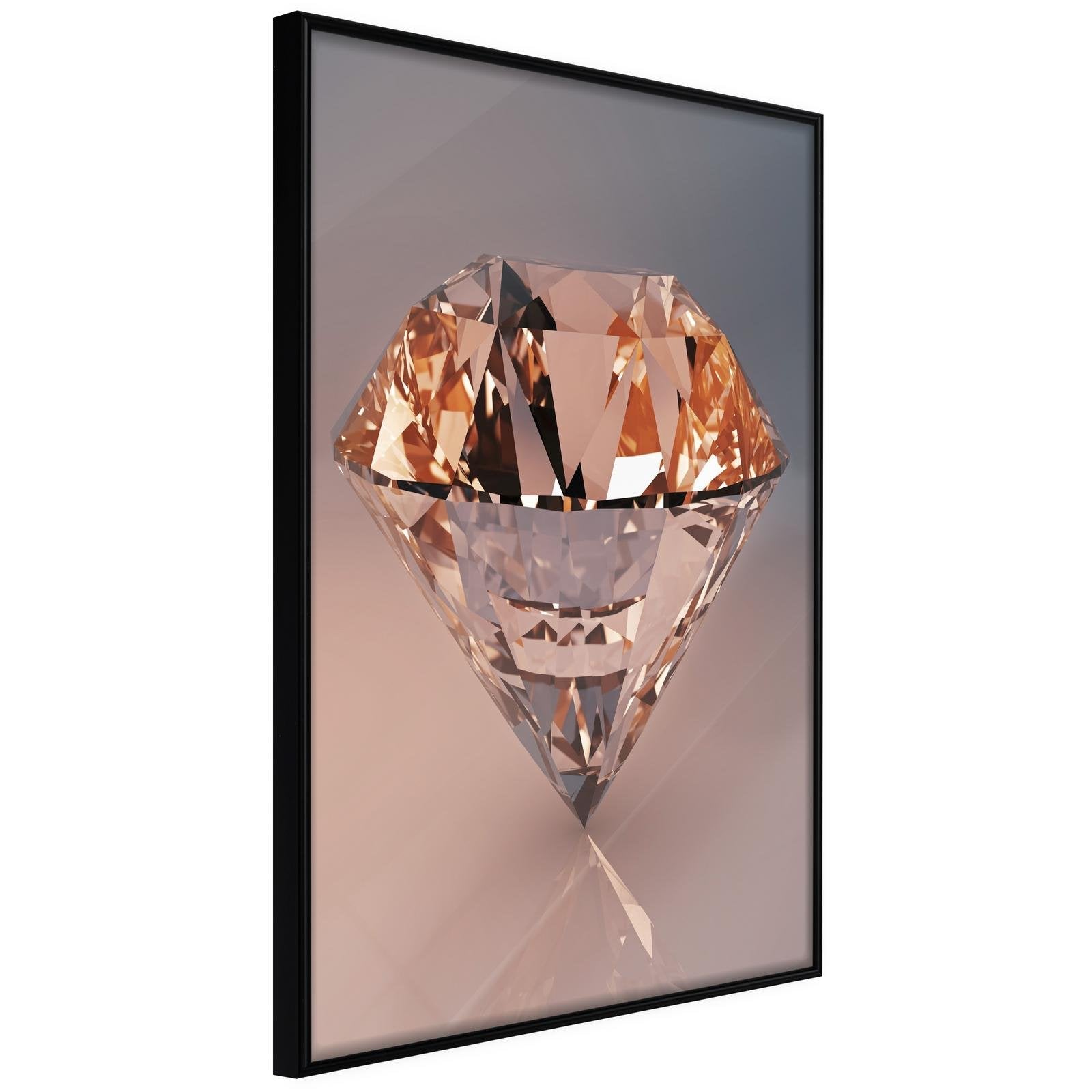 Inramad Poster / Tavla - Shiny Gem - 20x30 Svart ram