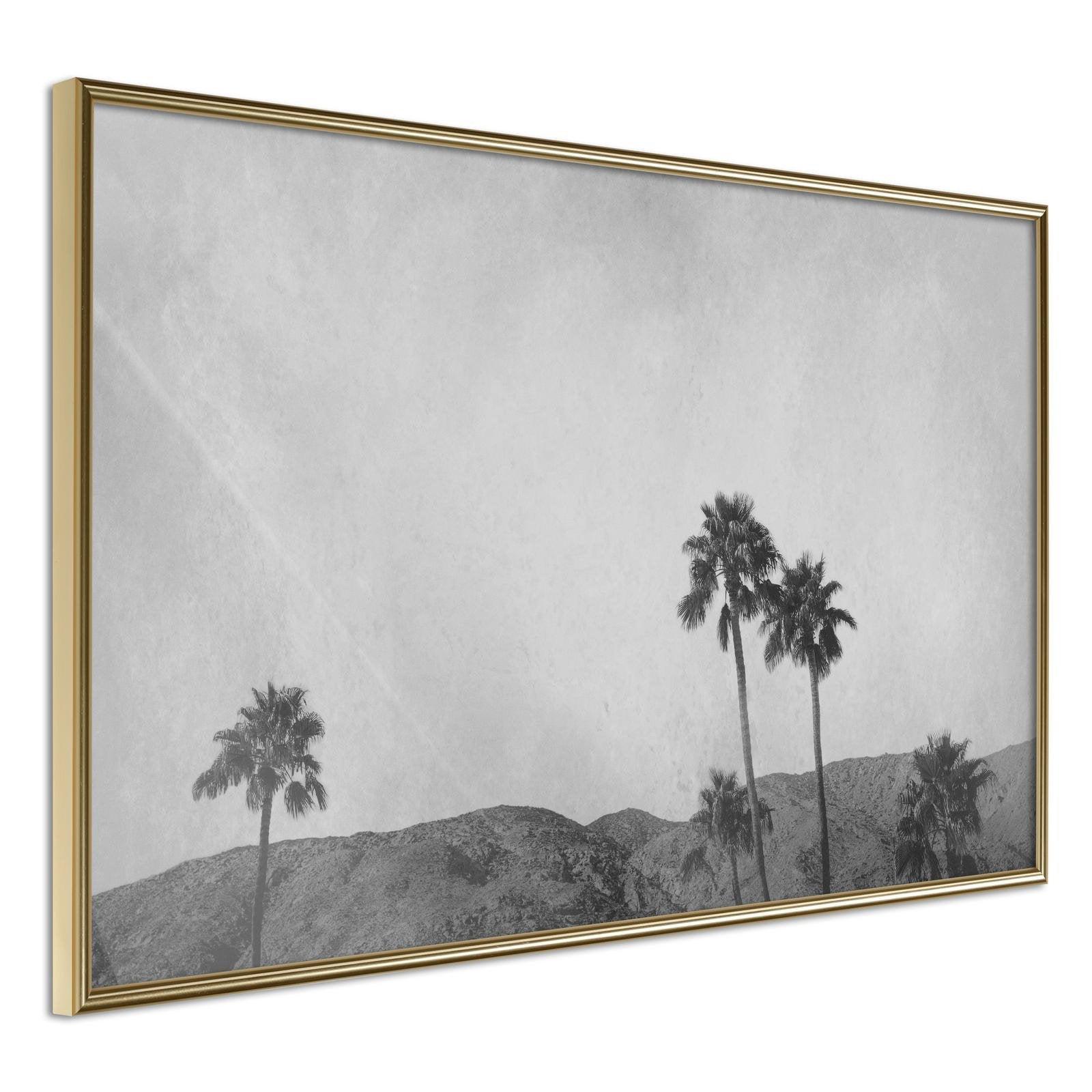 Läs mer om Inramad Poster / Tavla - Sky of California - 45x30 Guldram
