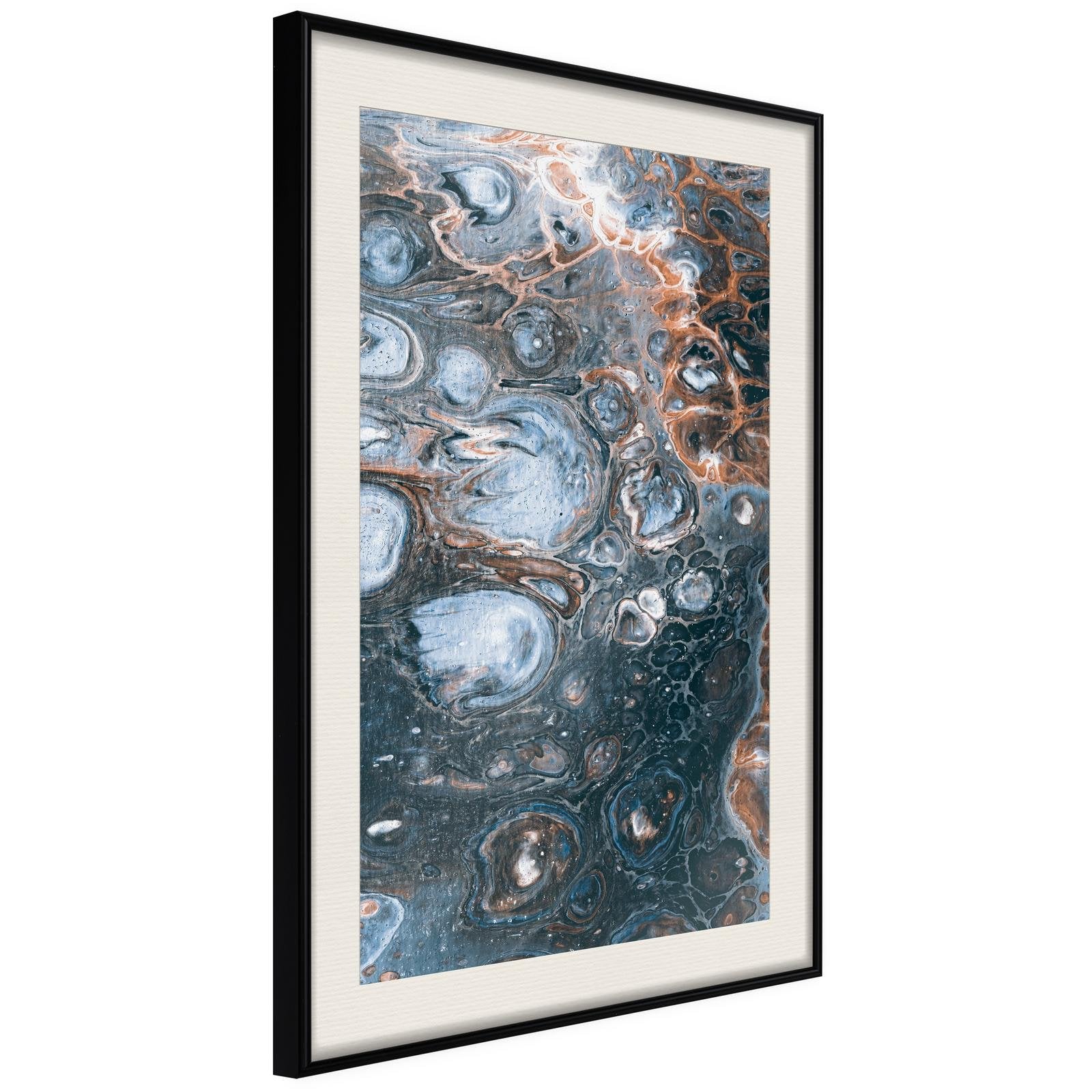 Inramad Poster / Tavla - Surface of the Unknown Planet I - 20x30 Svart ram med passepartout