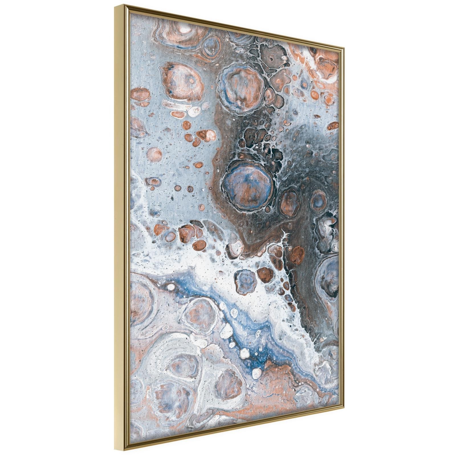 Inramad Poster / Tavla - Surface of the Unknown Planet II - 30x45 Guldram