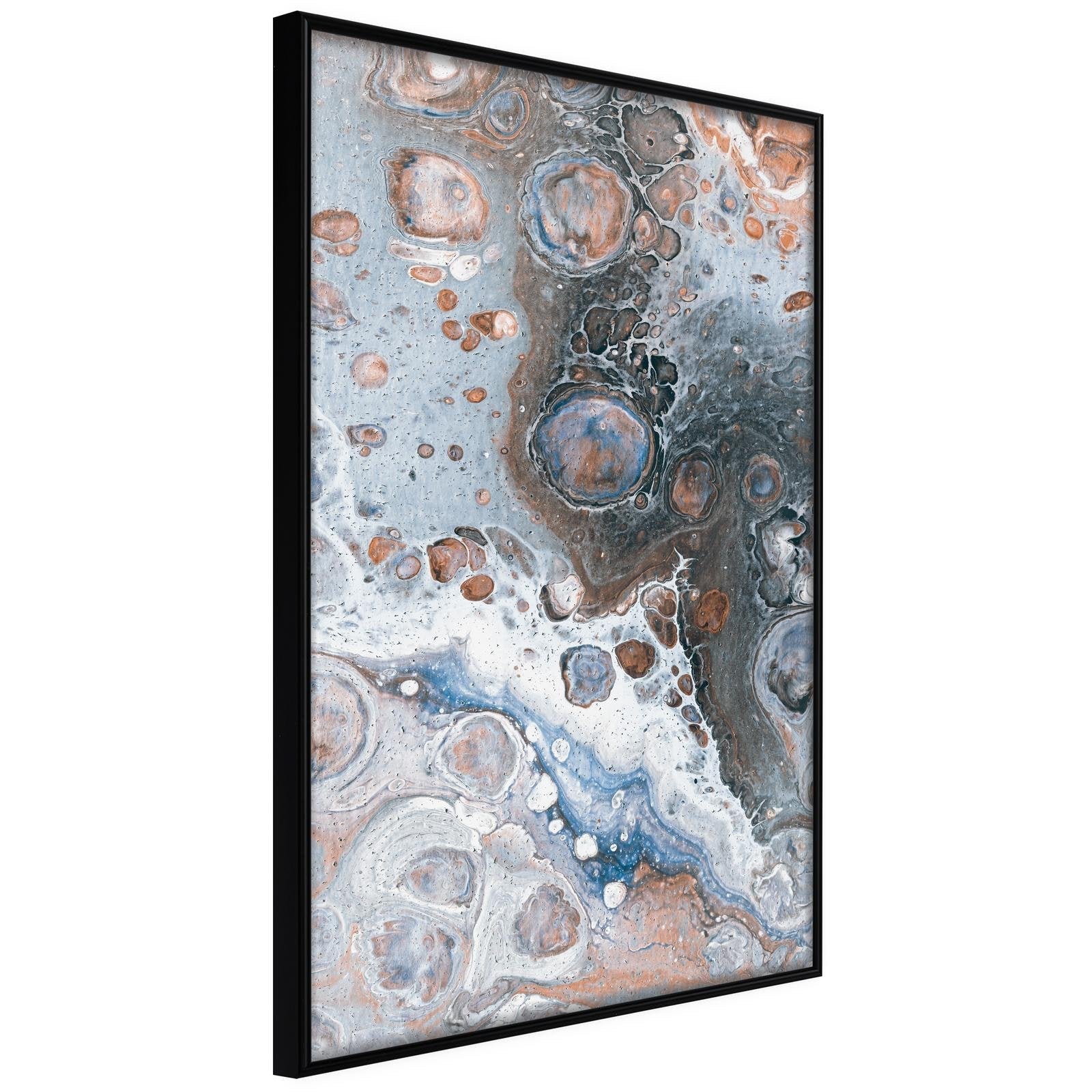 Inramad Poster / Tavla - Surface of the Unknown Planet II - 20x30 Svart ram