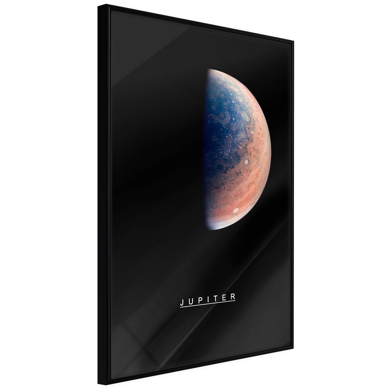 Inramad Poster / Tavla - The Solar System: Jupiter - 40x60 Svart ram