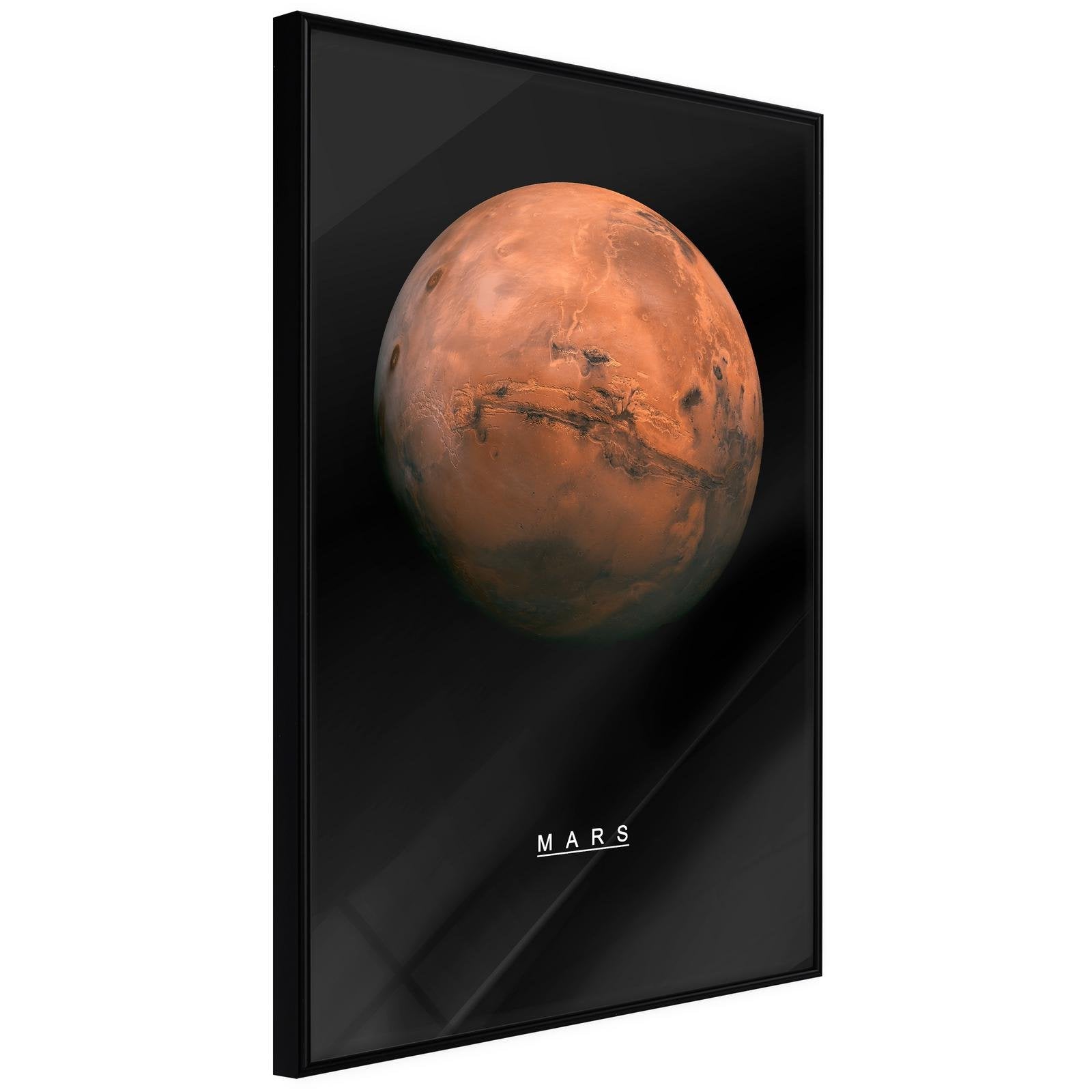 Läs mer om Inramad Poster / Tavla - The Solar System: Mars - 40x60 Svart ram