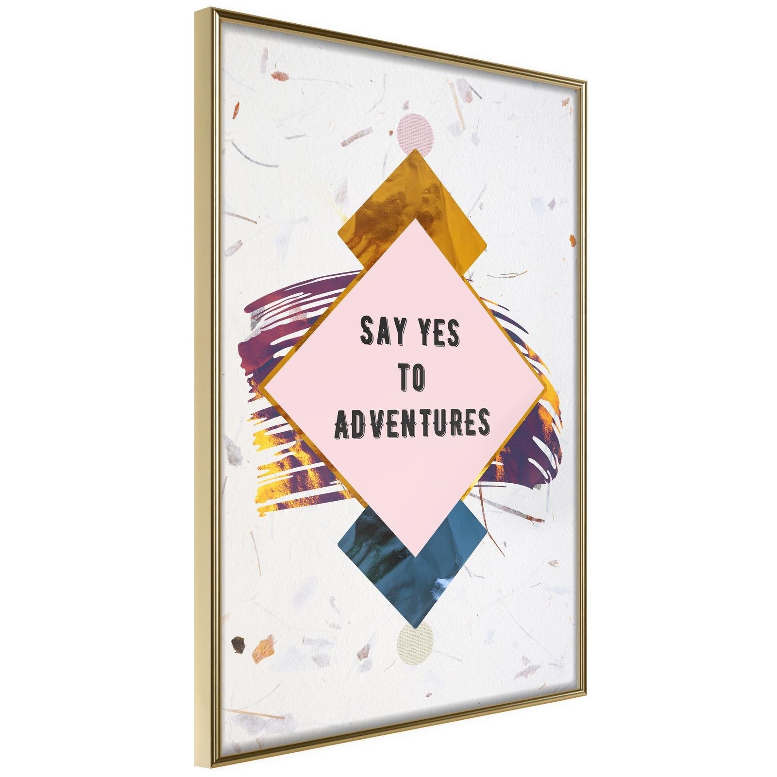 Läs mer om Inramad Poster / Tavla - Time for Adventure! - 20x30 Guldram