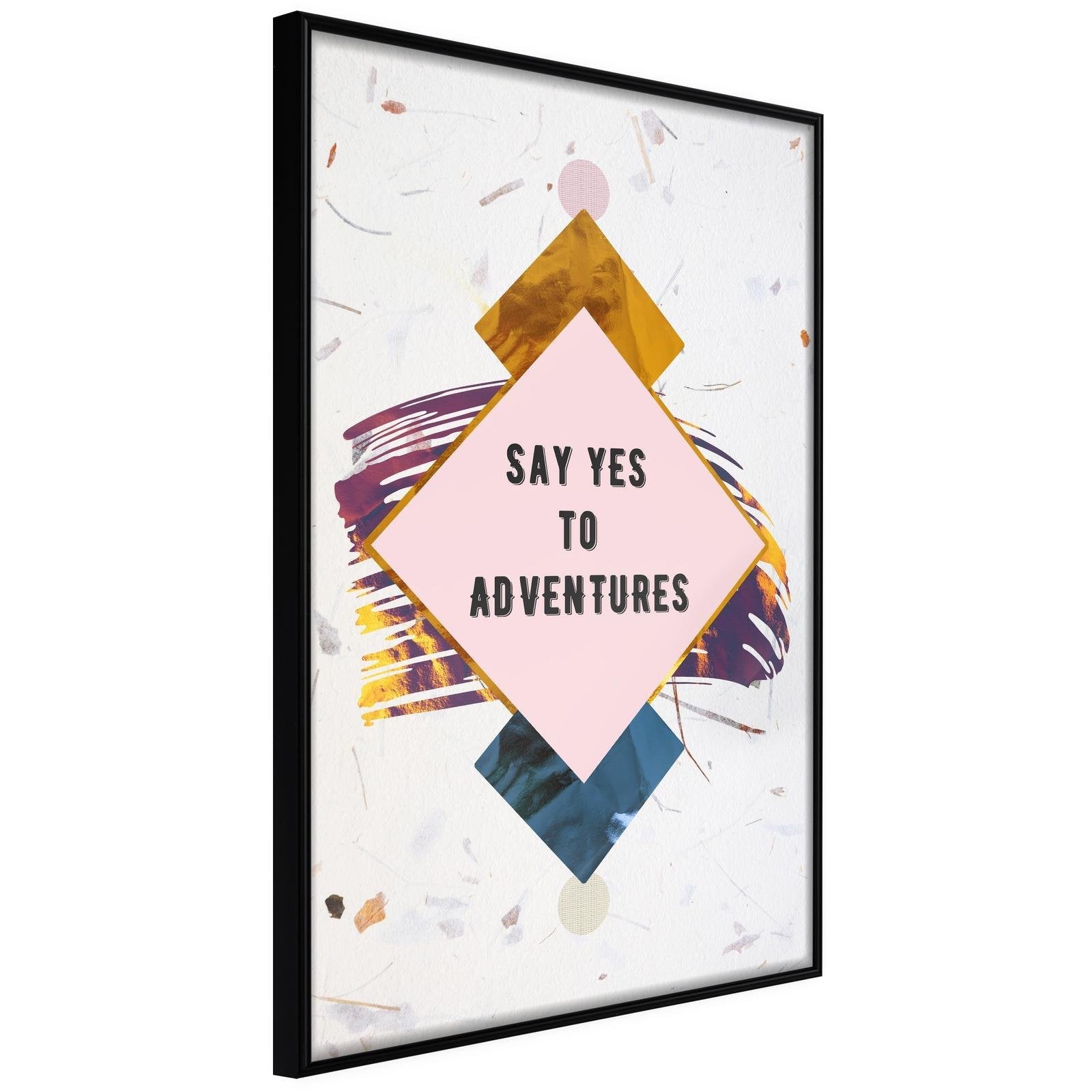Läs mer om Inramad Poster / Tavla - Time for Adventure! - 20x30 Svart ram