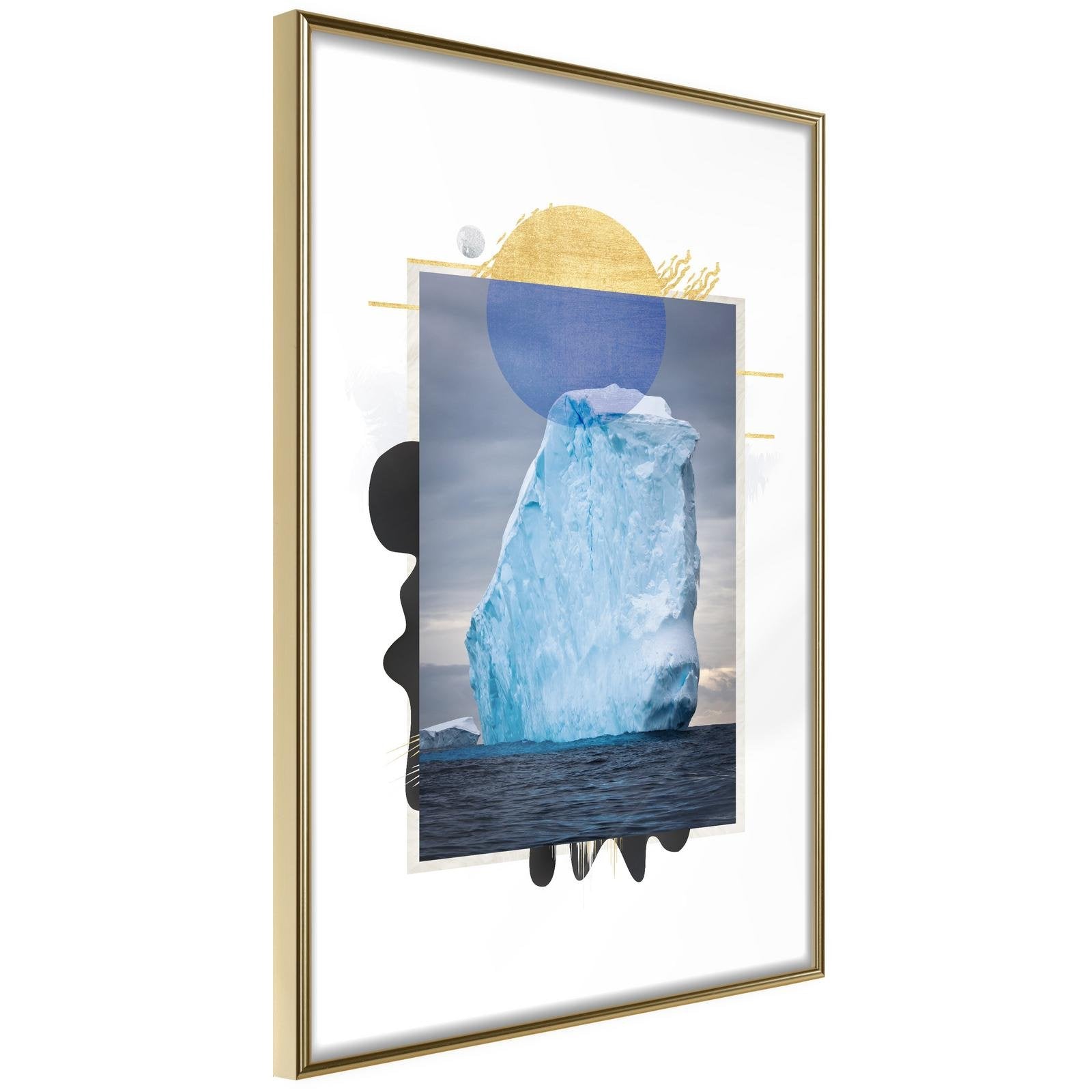 Läs mer om Inramad Poster / Tavla - Tip of the Iceberg - 40x60 Guldram