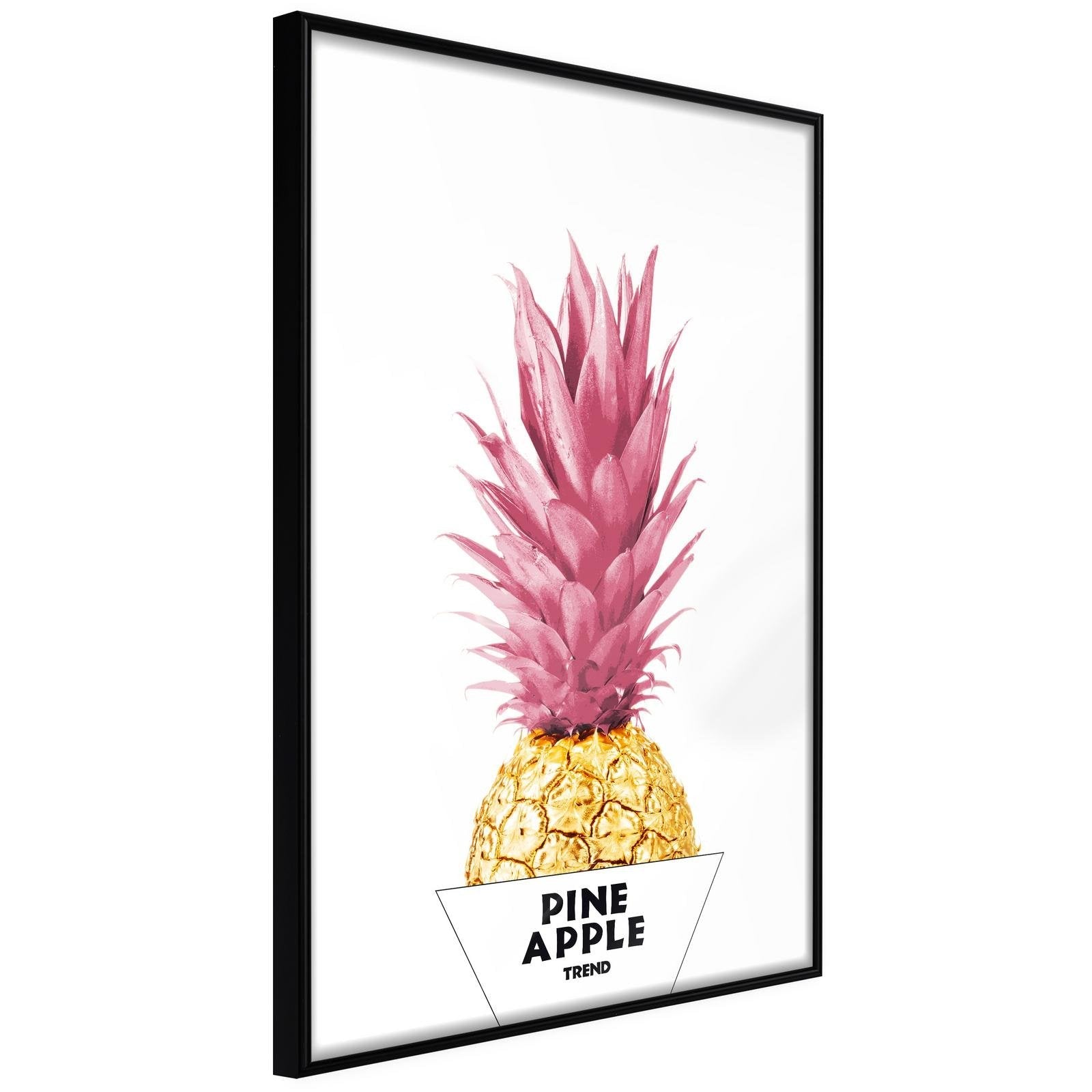 Läs mer om Inramad Poster / Tavla - Trendy Pineapple - 20x30 Svart ram