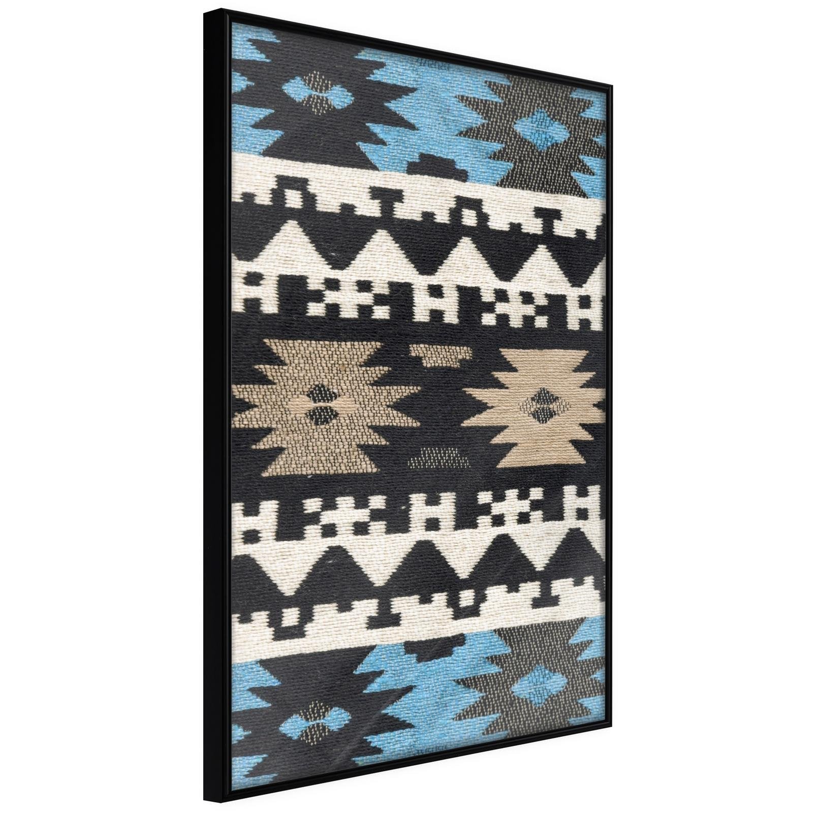 Läs mer om Inramad Poster / Tavla - Tribal Patterns - 40x60 Svart ram