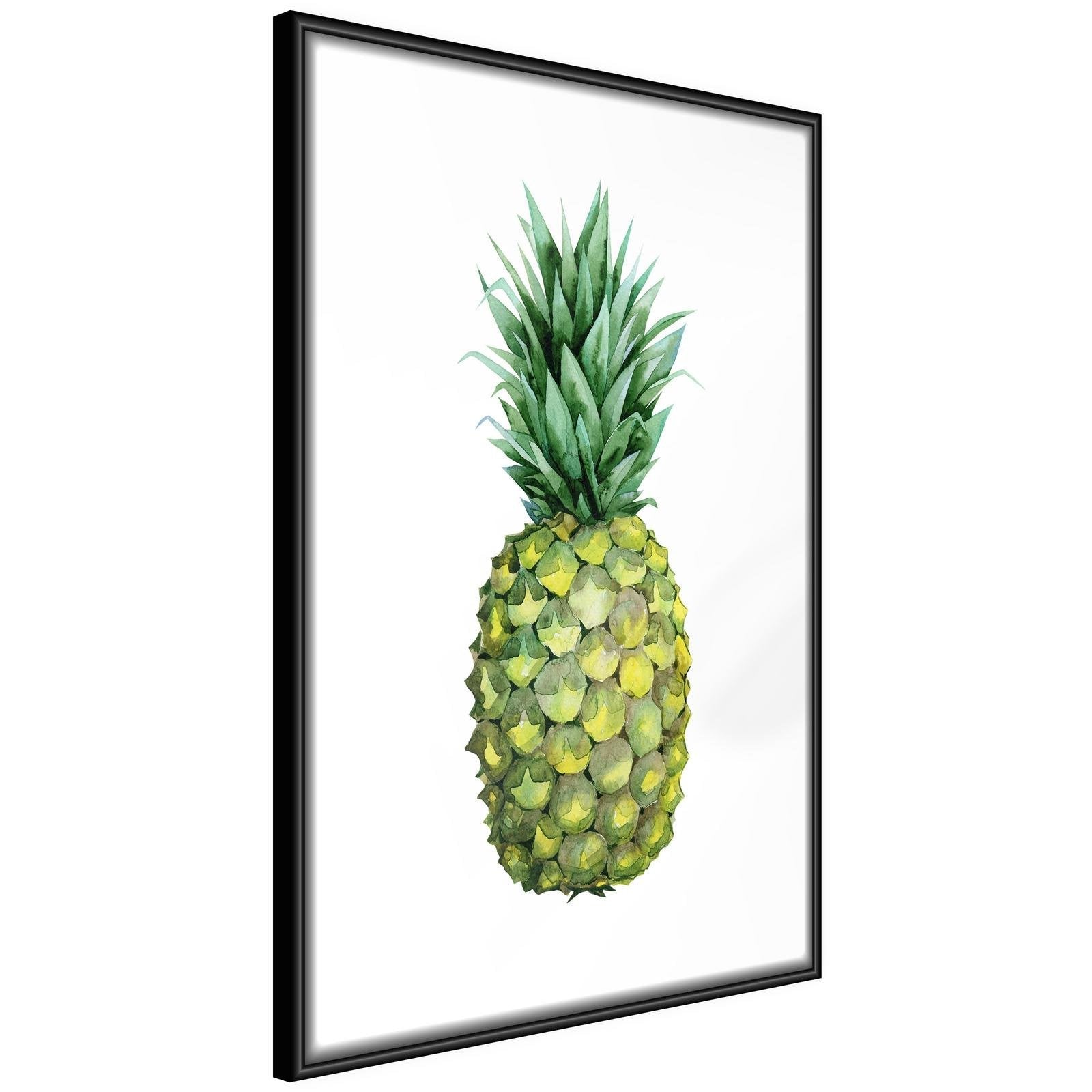 Läs mer om Inramad Poster / Tavla - Unripe Pineapple - 60x90 Svart ram