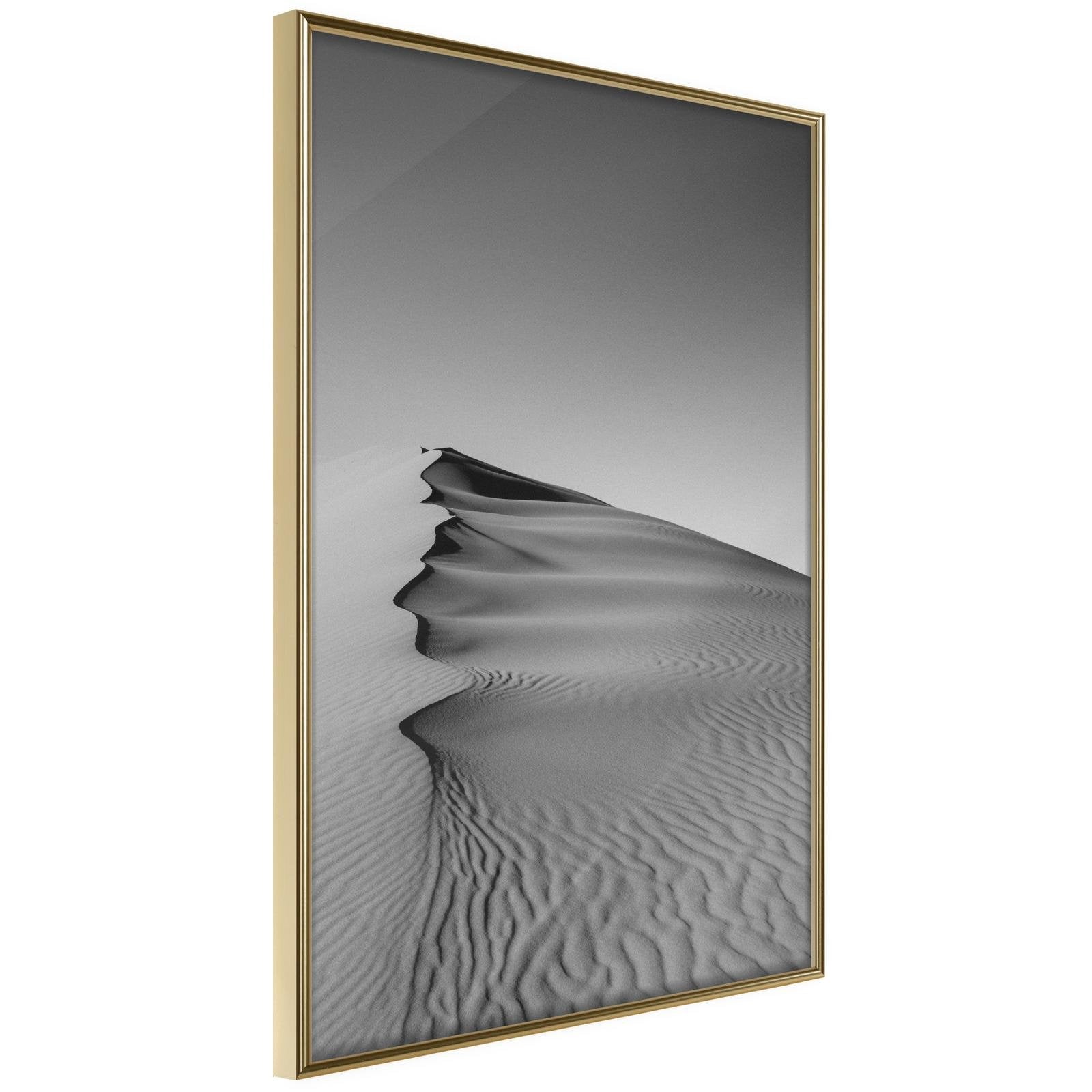 Läs mer om Inramad Poster / Tavla - Wave of Sand - 40x60 Guldram