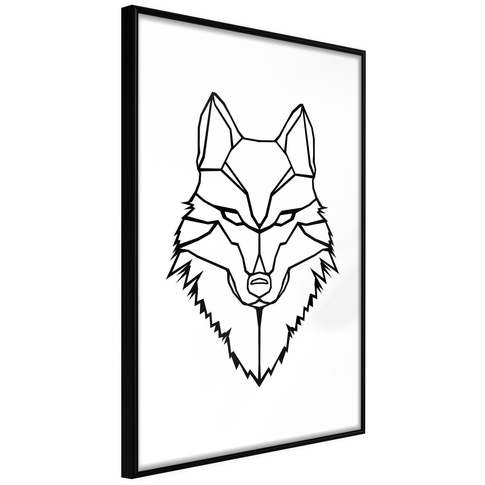 Läs mer om Inramad Poster / Tavla - Wolf Look - 20x30 Svart ram