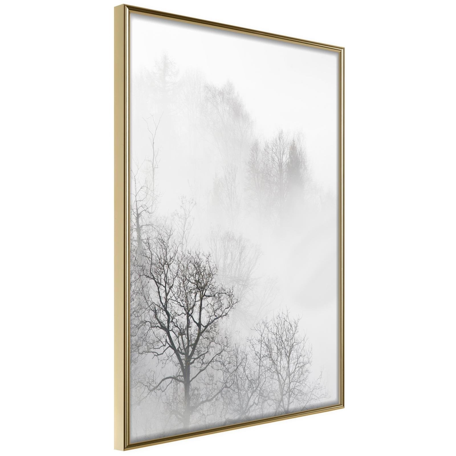 Inramad Poster / Tavla - Zero Visibility - 20x30 Guldram