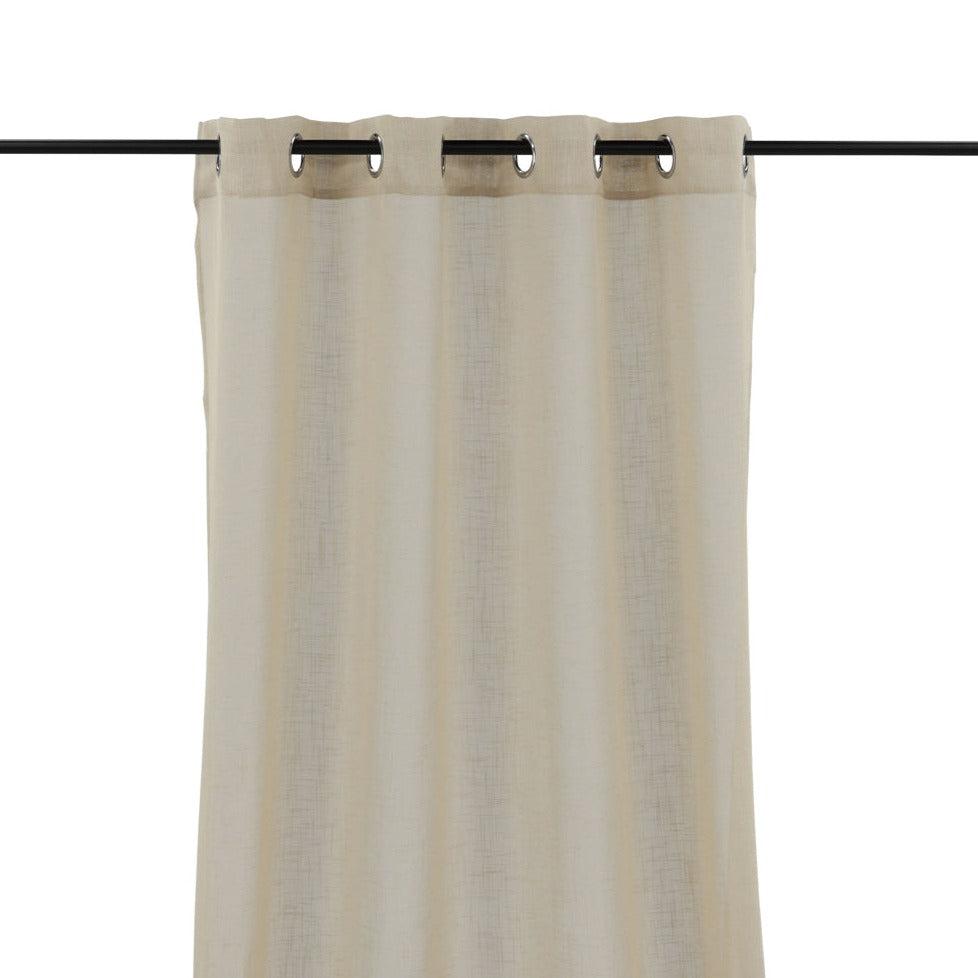 Läs mer om KAYA Gardiner / Öljettlängder 140x290 cm 2-pack - Beige