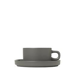 PILAR Set 2 st Temuggar med fat - Pewter