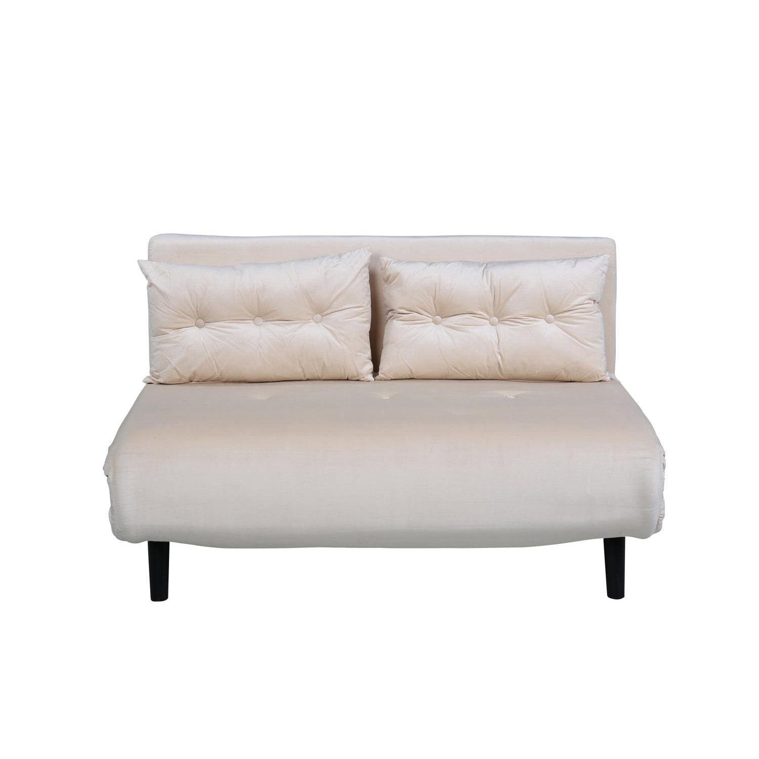 VICKY Bäddsoffa Sammet - Beige