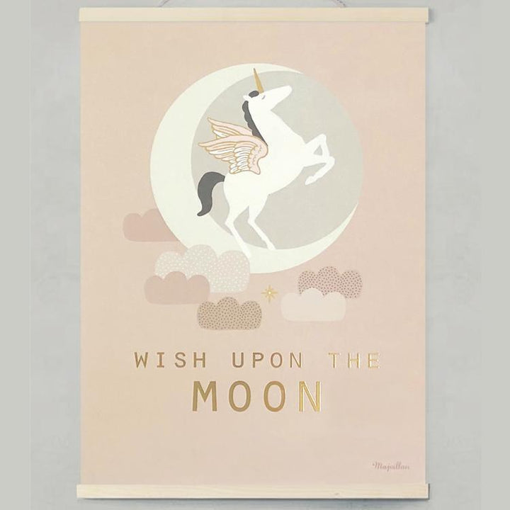 WISH UPON THE MOON GOLD poster – 30×40 cm