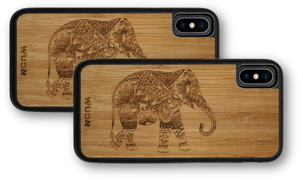Wooden phone case, wood phone case, wooden iphone case, wood iphone case, wooden galaxy case, wood galaxy case, elephant phone case, elephant iphone case
