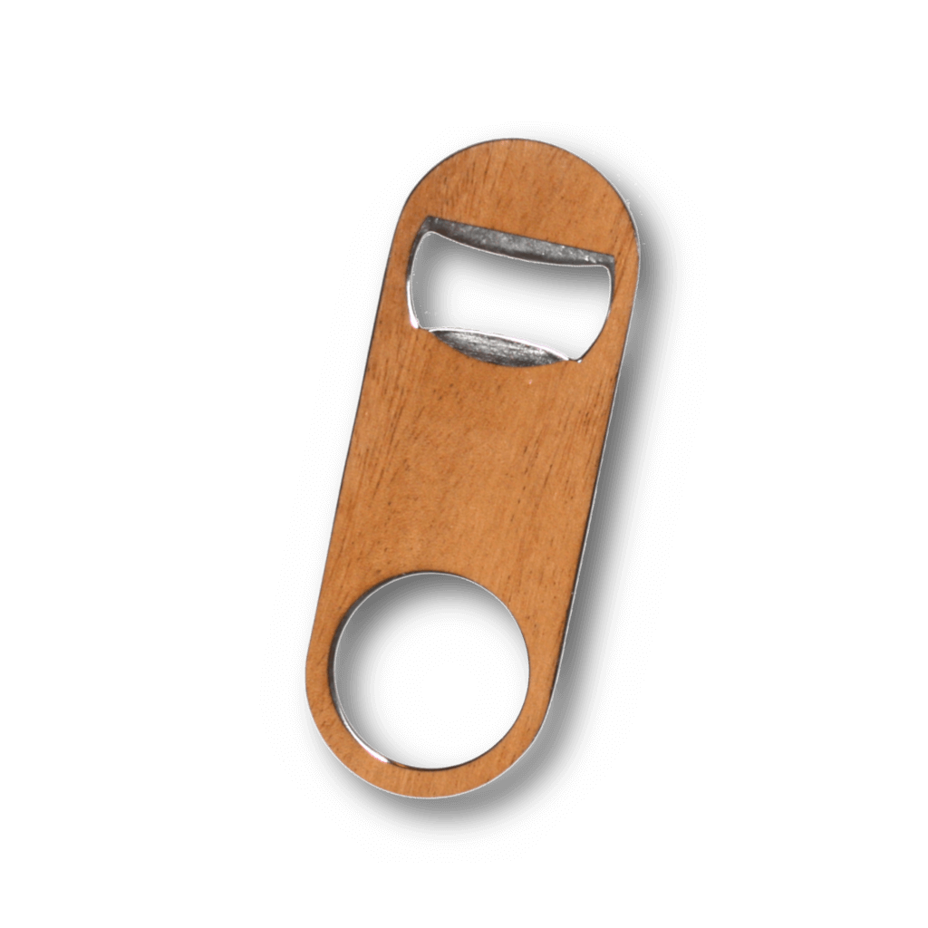 Wood Bottle Opener Round Blanks 4ct. Custom Natural Laser Engraving Blank