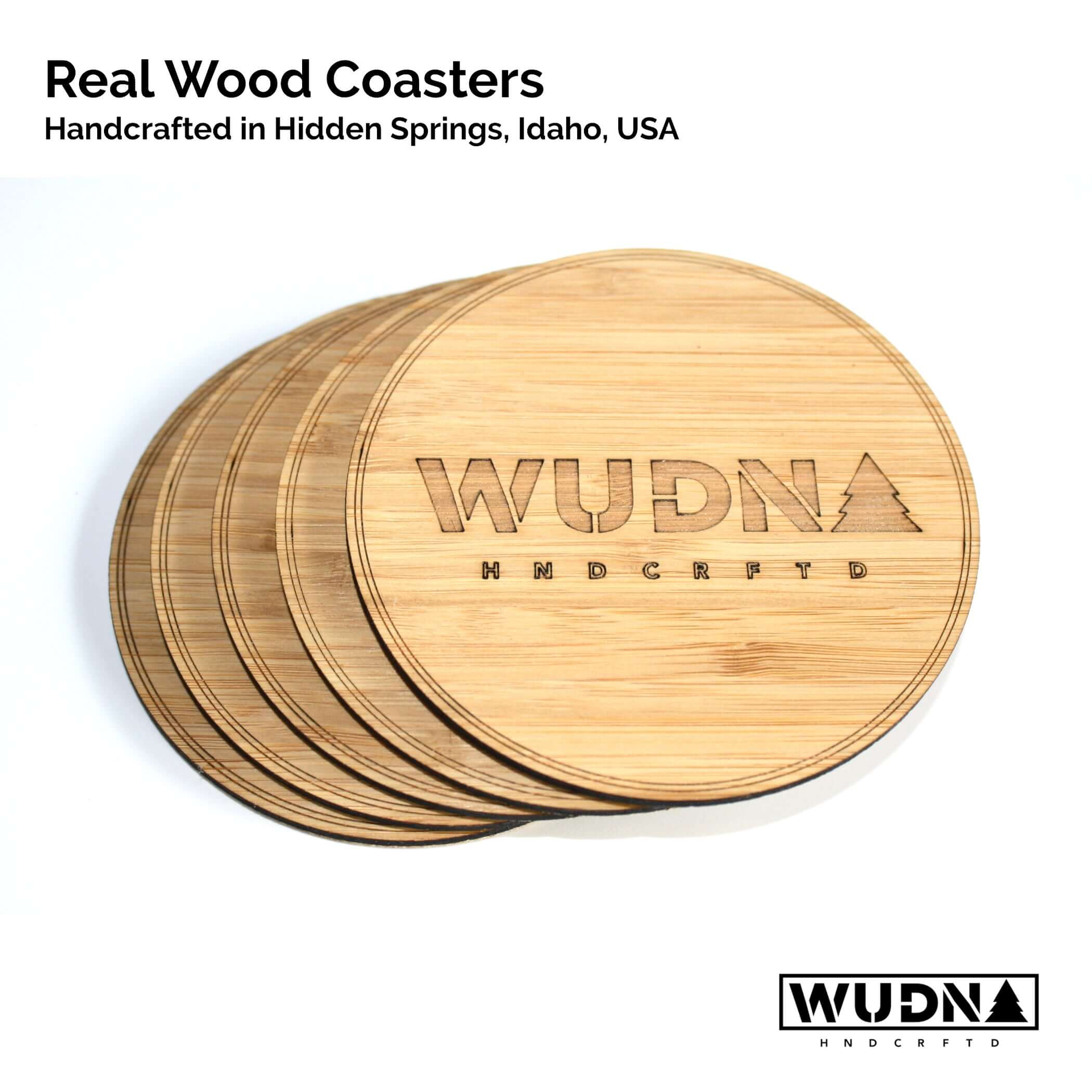 Rectangle Wood Coaster, 5”