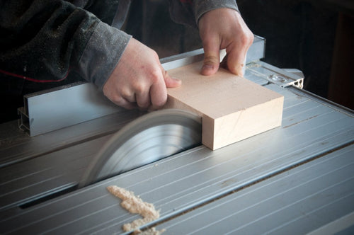 Cutting the wood down to size