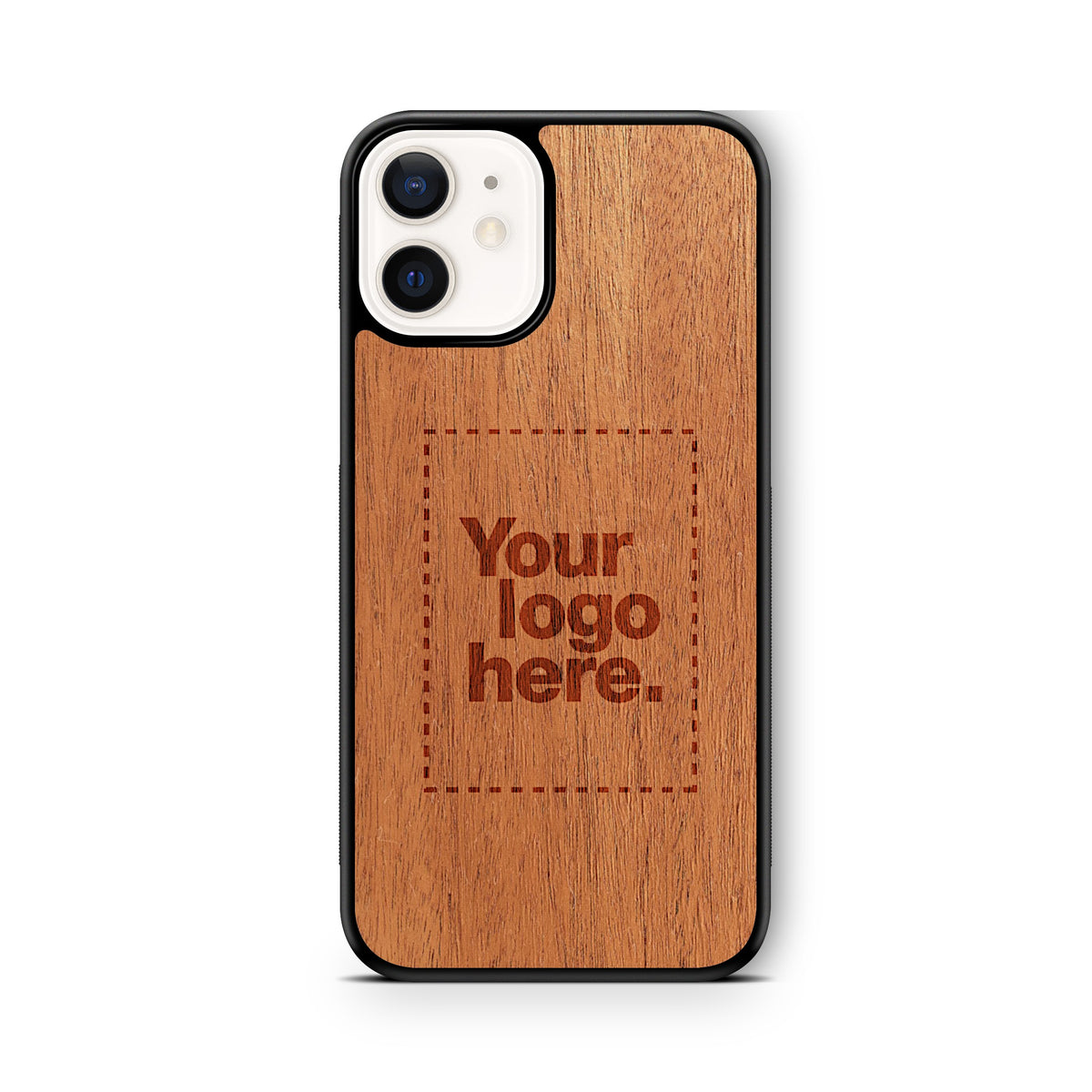 Custom carved burnt customized personalized laser engraved wooden Apple iPhone 12 