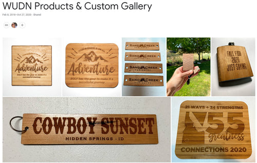WUDN Products & Custom Gallery