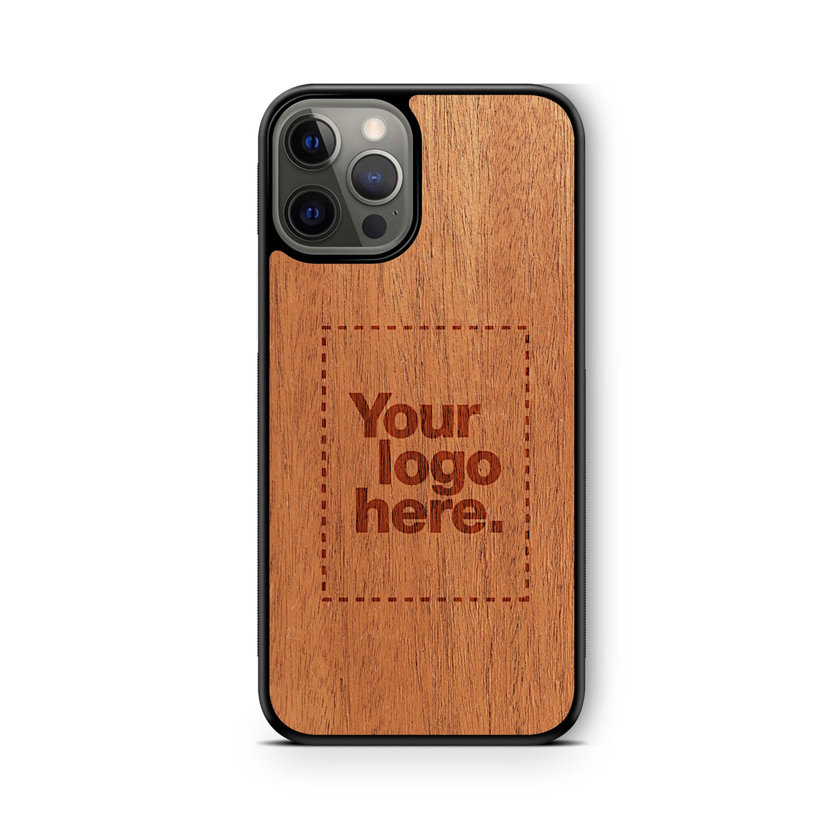 Custom carved burnt customized personalized laser engraved wooden Apple iPhone 12 Pro