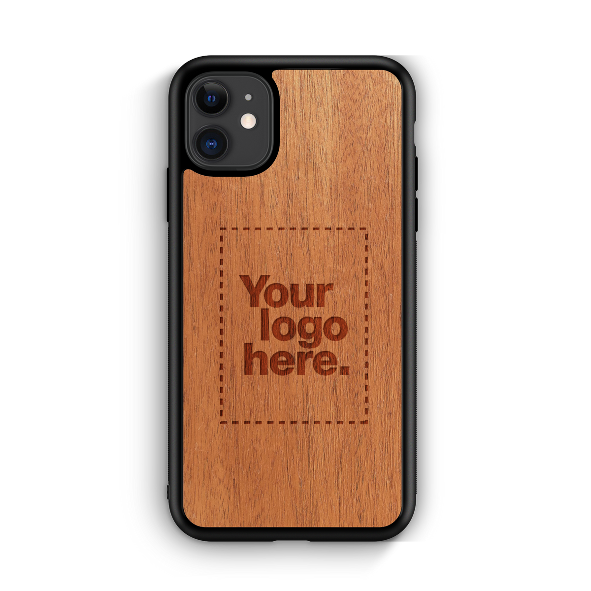 Custom customized personalized laser engraved wooden Apple iPhone 11 (6.1