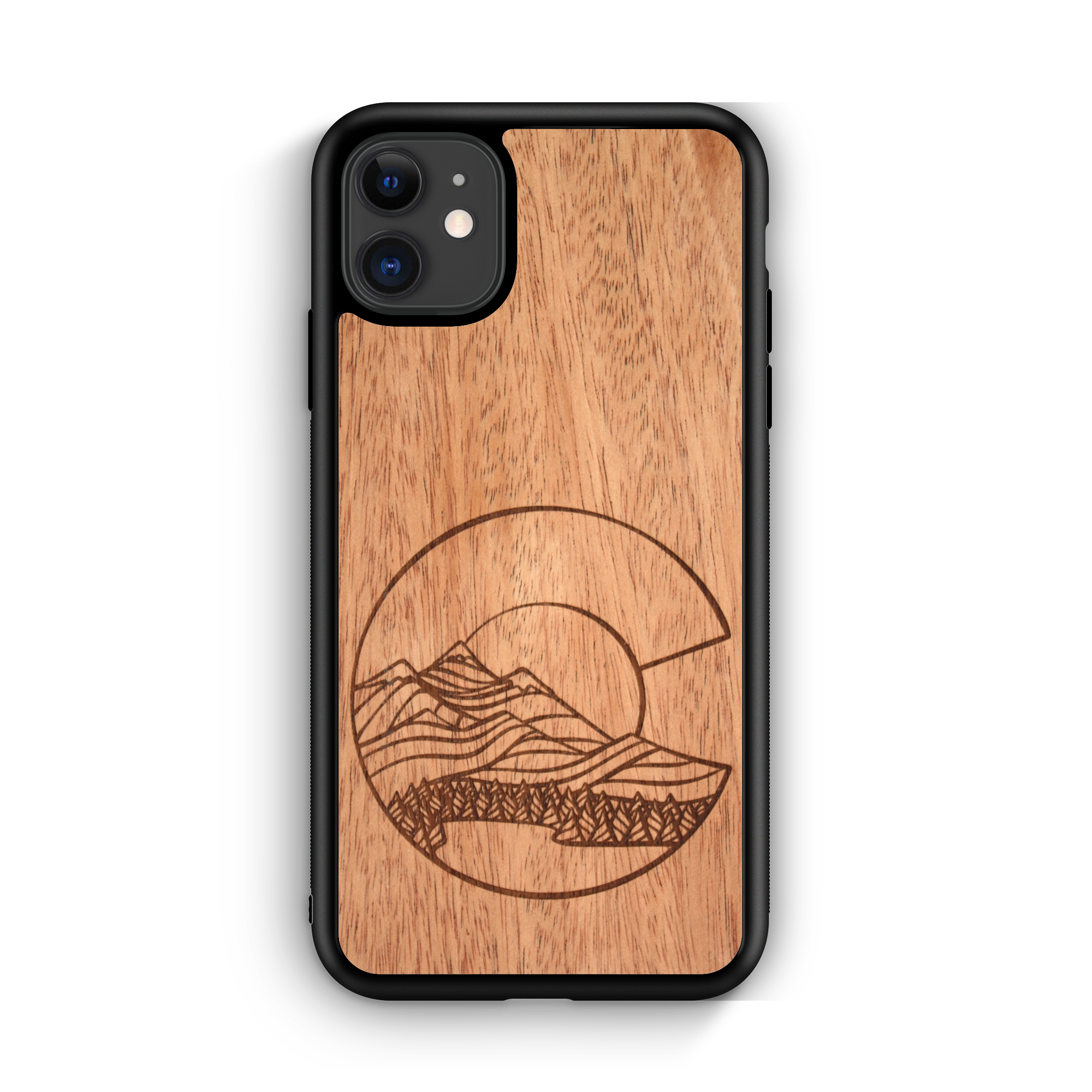 Outdoor Adventure - Colorado Flag Night Landscape - Mahogany - iPhone 11