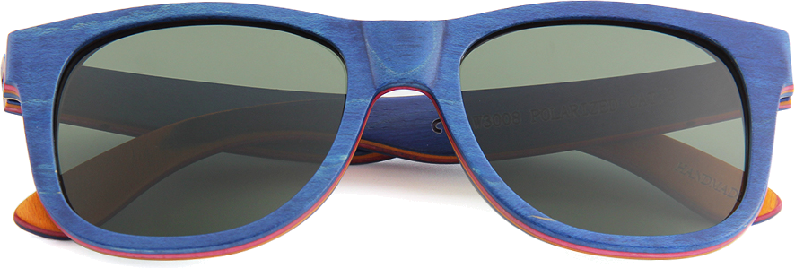 Escalator Blue Recycled Skatedeck Sunglasses