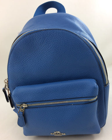 blue coach backpack purse